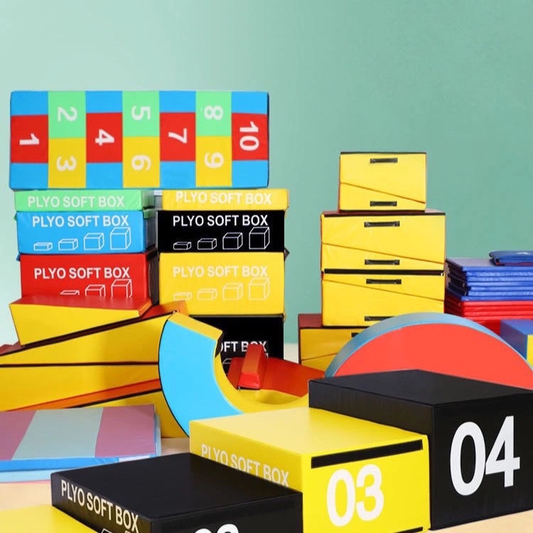 Jump box four in one fitness step square box bounce training bench progressive soft box body box box