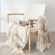 Zexi 홈 북유럽 스타일 모란디 컬러 소파 담요 니트 낮잠 레저 덮개 담요 ins wind bed tail blanket