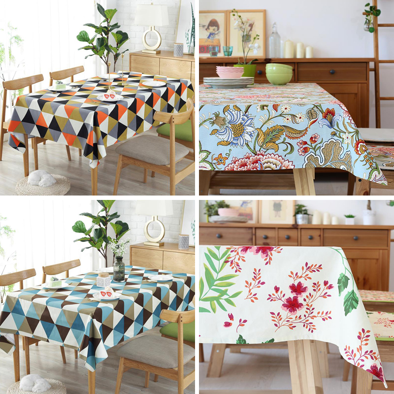 All cotton tablecloth small fresh patio tablecloth rectangular square striped square striped custom plate tea custom diameter