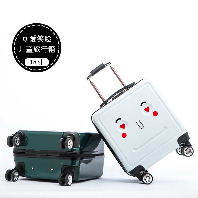 Cartoon Children Pull-Lever Box Men And Women 18 Inch Suitcase Baby Suitcase 20 Inch Universal Wheel Kid Don Case
