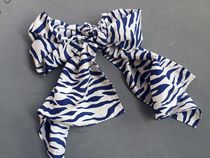 Foreign Trade Export Abroad ~ Power Spinning Jo Its Silk Real Silk Scarves Long Scarves Retro Zebra Turban Choker Neck