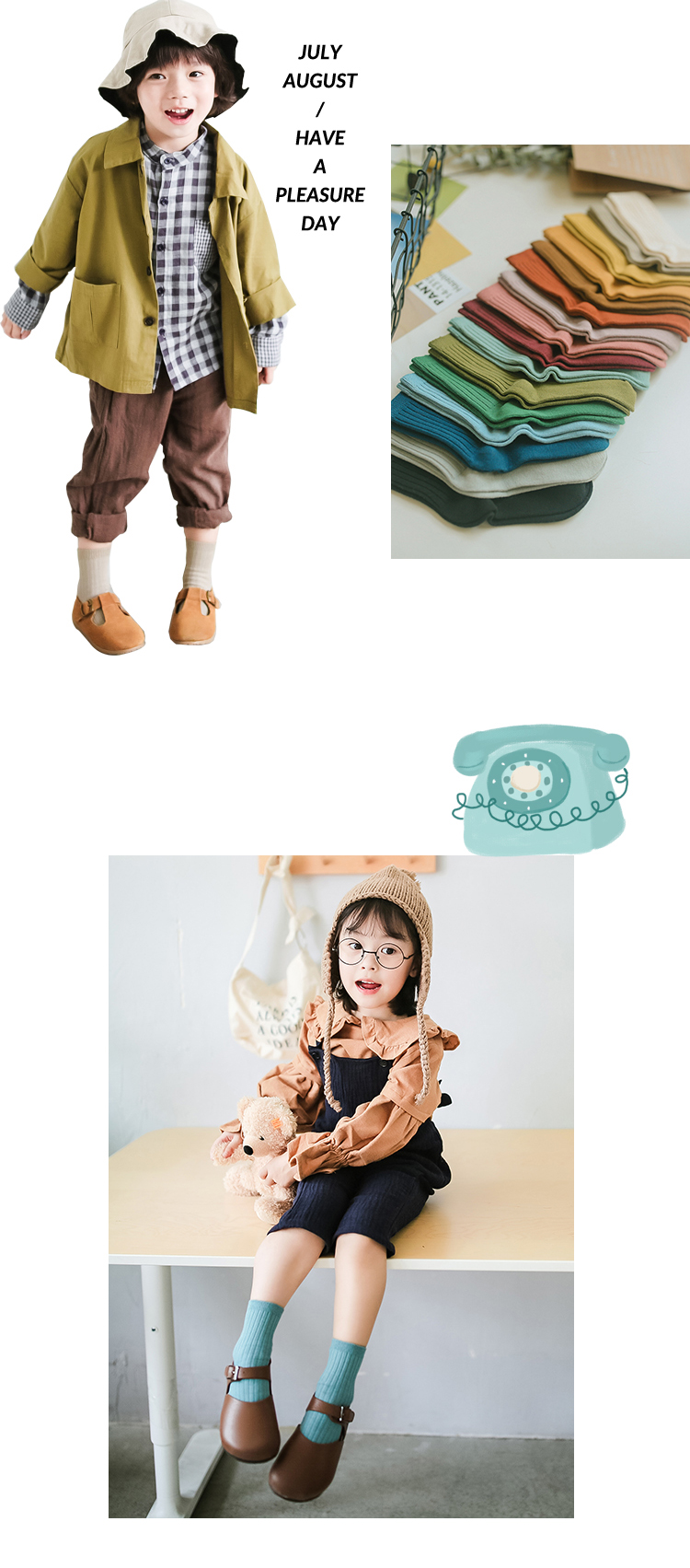 Vớ trẻ em 2018 màu rắn đôi kim cotton không xương vớ cotton cho bé trai và bé gái vớ thủy triều tất cho bé
