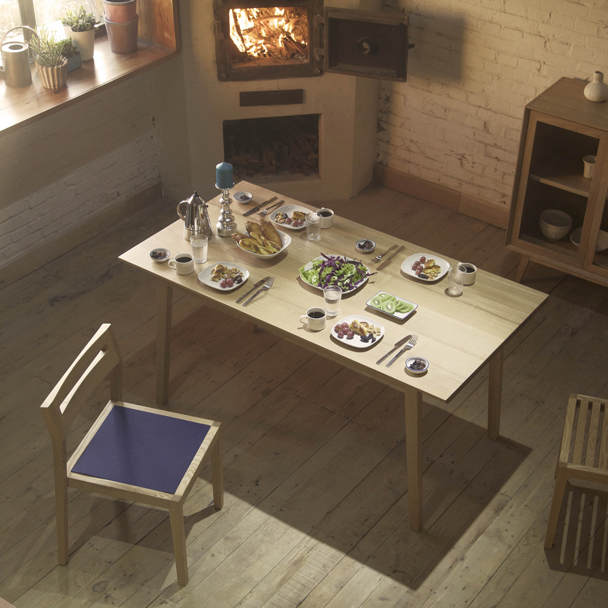 Wood nero furniture MUNA Original rectangular dining table Dining Table Full Solid Wood Household Water Curu Black Walnut Wood Desk