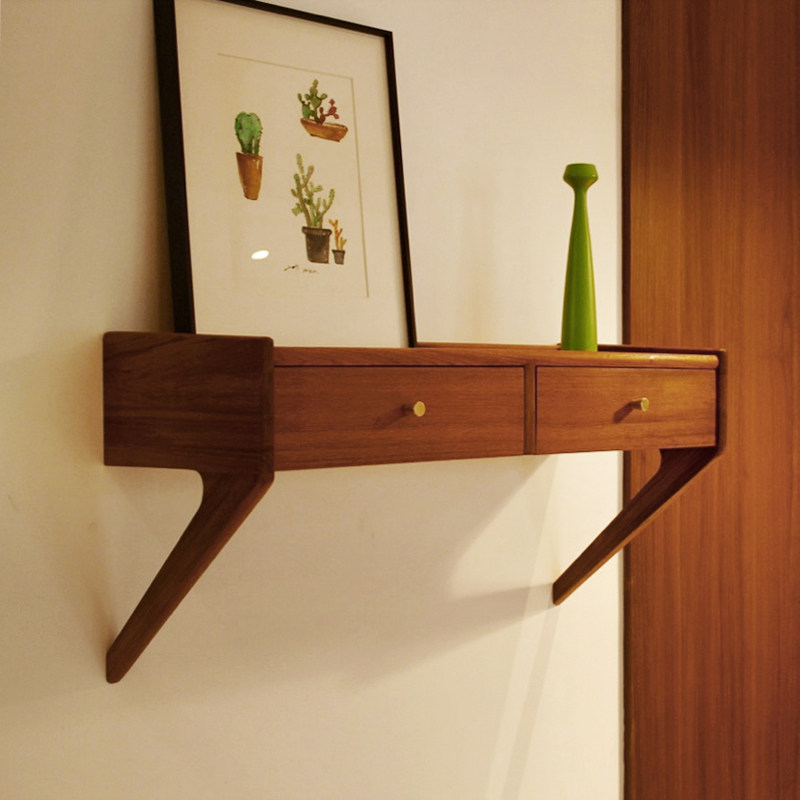 Muna furniture MUNA Nordic medieval wall cabinet makeup cabinet living room on the wall shelf home bedroom storage wall hanging