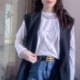 2023 Women's low-neck inner bottoming shirt for women spring and autumn new slim fit French bf high-end warm long-sleeved top