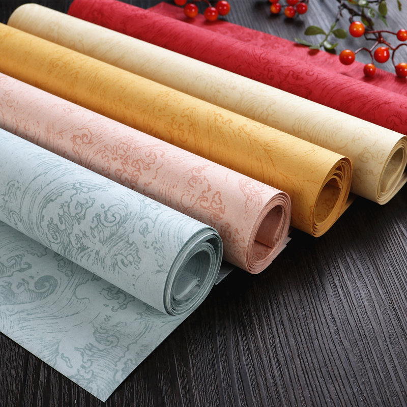 Four feet six feet strip screen national exhibition watermark imitation Ming and Qing Dynasty Yinghai Chi Yan paper half-cooked brush calligraphy works paper rice paper