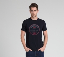 Discover good original international big sports leisure short sleeve high elastic round neck polo shirt