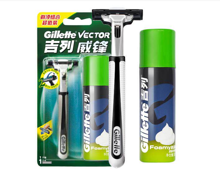 Guillève vanguard double blade 1 knife holder 1 knife head 50g foam rotating shaving combined suit shave knife