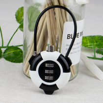 Night kicker panda wire rope code lock padlock small mini student schoolbag cabinet suitcase cute small lock