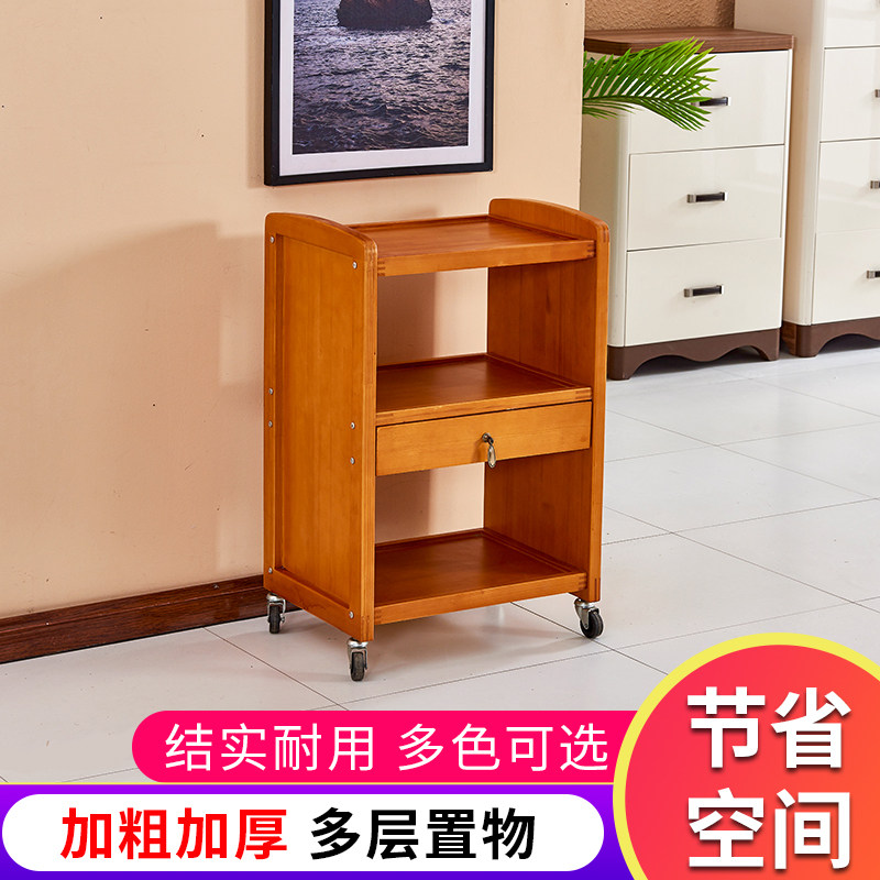 High-grade wooden beauty car tool car beauty salon trolley Beauty salon three-layer trolley shelf