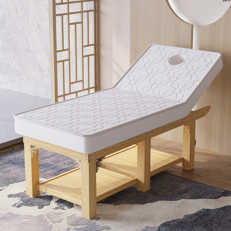 Solid wood latex beauty bed beauty salon dedicated high-end multi-functional massage physiotherapy tattoo embroidery beauty body ear picking massage bed