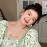 Хлопковые ретро серьги из жемчуга, французский стиль