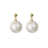 Хлопковые ретро серьги из жемчуга, французский стиль