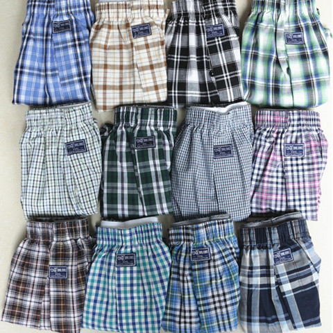 Đàn ông cotton boxer cotton lỏng lẻo eo giữa cỡ lớn đồ lót trung niên nhà bốn góc quần short đầu quan sip nam