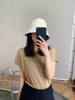 Shen Million AmyyStudios Silk Wool Cashmere Texture Fashion she Hua Wide Pine Short Sleeve Knitwear