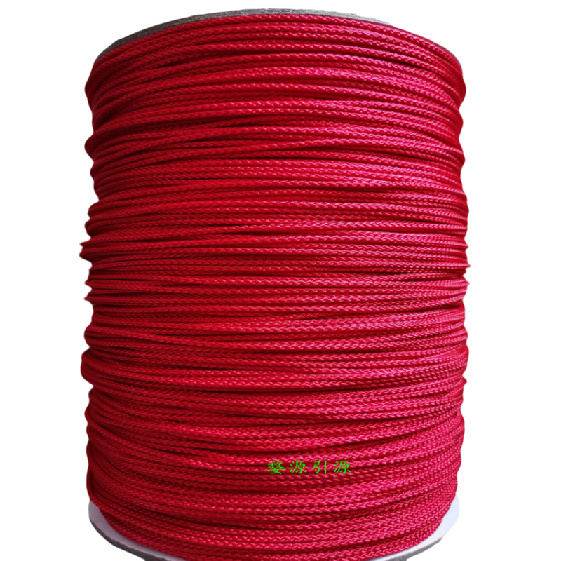 2mm 2 5 red durable rope submerged polyester polypropylene hanging rope Cast net bottom steel rope Full woven flower basket hanging rope