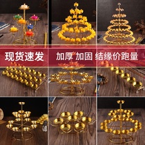 108 Lotus Buddha for lamp stand long Ming candle table ghee lamp holder Buddhist ornaments seven-star Buddha Hall