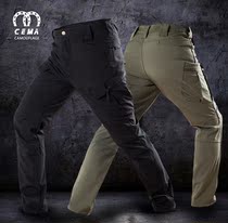 Winter fleece shark skin soft shell charge pants plus velvet padded warm pants outdoor casual pants waterproof soft shell