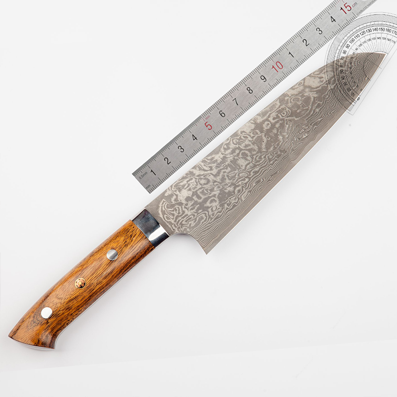 Rock Blades Society Japan Zozhi Stainless Steel SG2 Damascus Handcrafted Japan Style Knife Sliced Kitchen Knife Bull Knife
