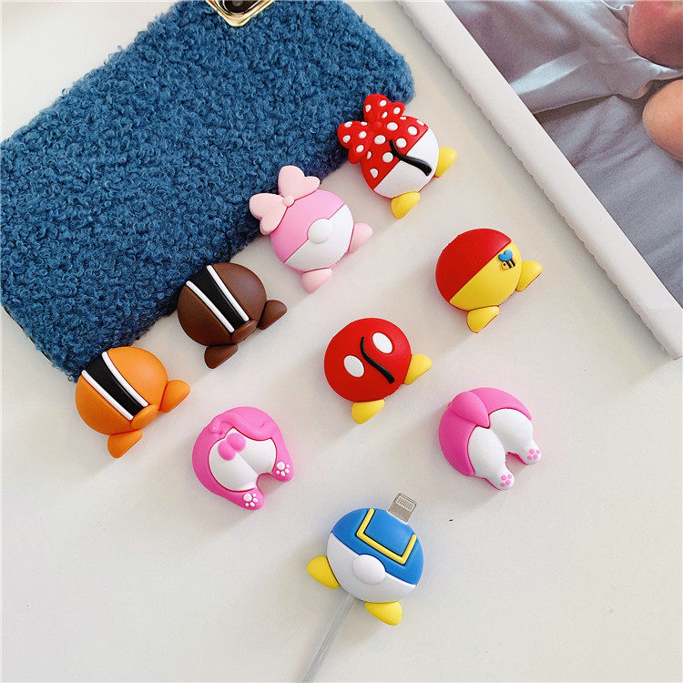Apple data cable protective sleeve vivo charger Huawei mobile phone oppo cute animal charging wire bite wire