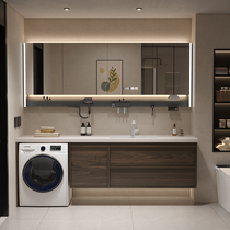 Corian washing machine integrated bathroom cabinet combination slate seamless ceramic bathroom hand wash basin washbasin
