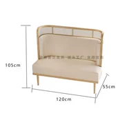 Визитница из массива ясеня и ротанга 1,2 м, цвет может быть изменен