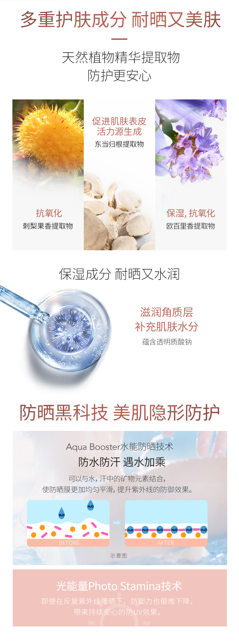 日本资生堂旗下 安热沙 SPF50+ 小金瓶防晒霜 60ml 专为敏感肌设计 图4