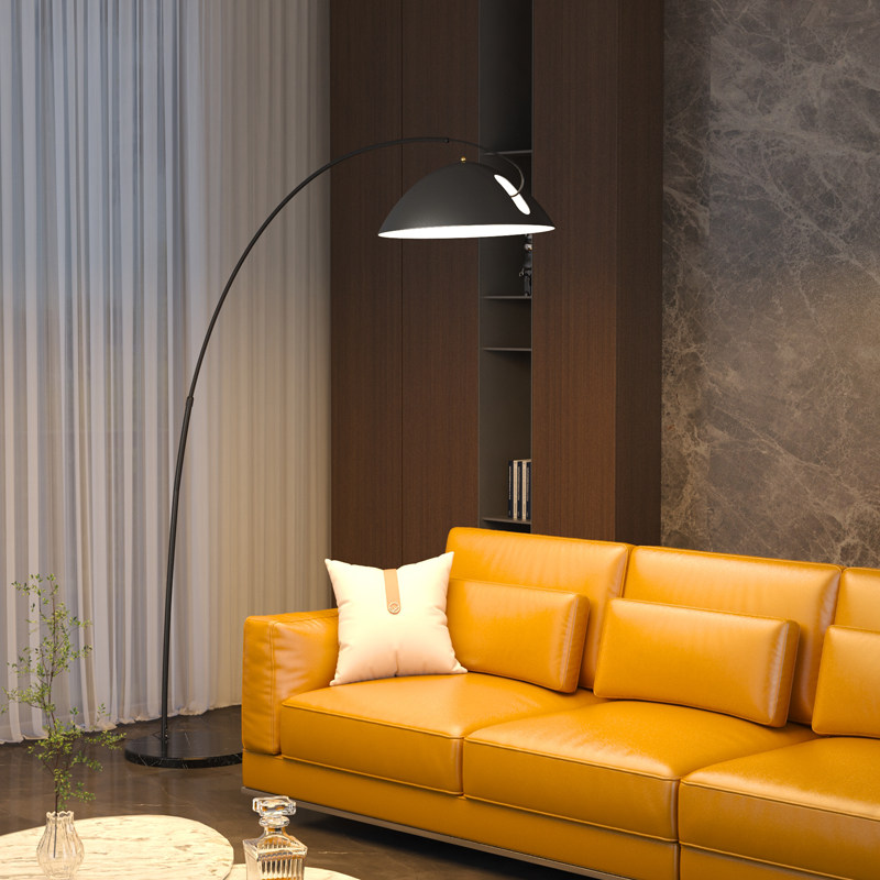 Modern simple light luxury red fishing lamp landing lamp sofa side living room room room room atmosphere bedside lampstand lamp