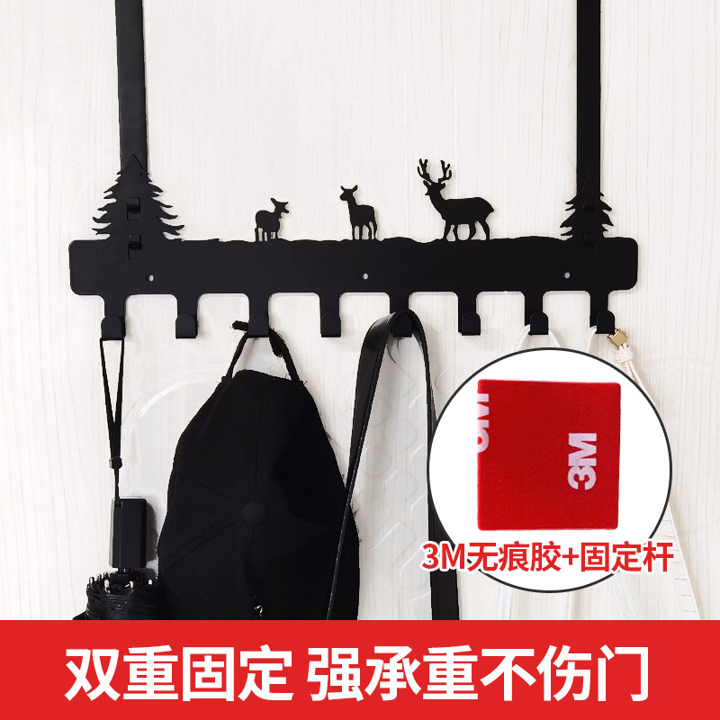 Post-door rear hanger Hanger Bedroom Door Hanger Bedroom Door Hanger Free of punch No Traceless Cloakhat Creative Door Back shelf