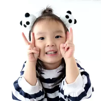 Chengdu tourist scenic spot commemorative gift gift adult children sell germination clip hair jewelry panda hair hoop headgear