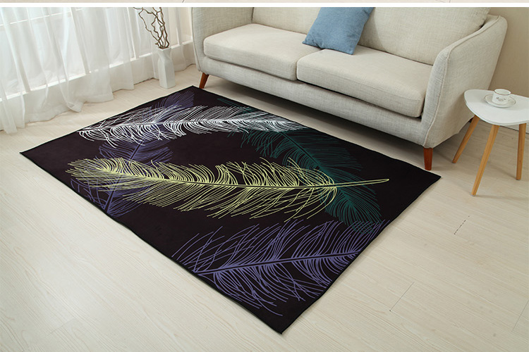 Thảm phòng ngủ nhà phong cách Bắc Âu phòng khách sofa hình chữ nhật bàn cà phê pad phòng hình học đơn giản cạnh giường chăn tùy chỉnh