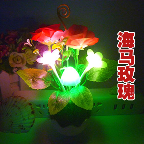 led small night light energy saving light control induction light bedroom plug in bedside lamp creative baby feeding wall lamp children