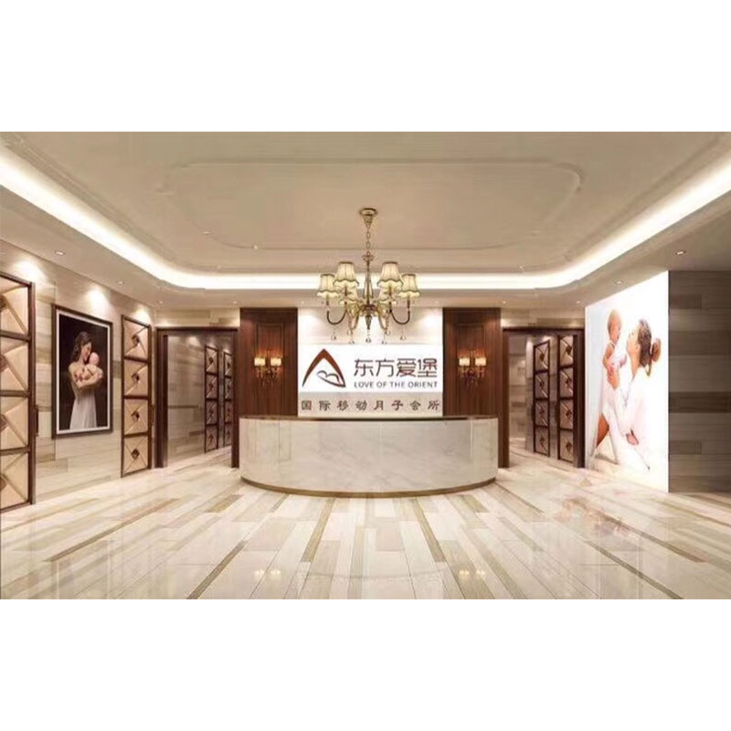 Bar Counter Arc Marble Finishes Front Desk Reception Desk Desk Company Brief Baking Paint Hall Consult the table to do