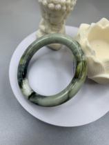 Lantian jade and ink green bracelet
