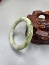 Shaanxi Xian natural blue field jade green bracelet round bar 585960 ring