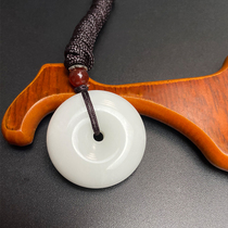 Lantian jade peace buckle pendant for men and women natural raw stone peace buckle womens pendant necklace pendant jade pendant