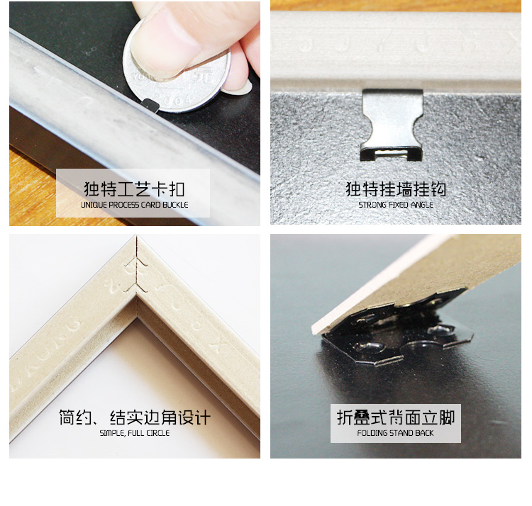 Phiên bản mới của hộp giấy phép kinh doanh ba trong một hộp giấy chứng nhận a4 khung ảnh được ủy quyền đặt khung treo tường b5 danh dự - Kính gọng kính