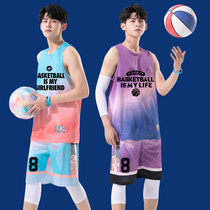 Ball Suit Mens Tide Set China Fashion Wind Jersey Basketball Mens Student Basketball Mens Basketball Mens Suit Customized Sports Vests