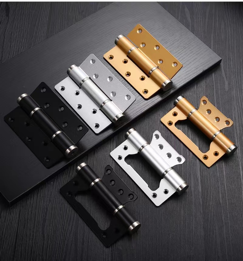 Invisible door hinge silent automatic door closing door closer hydraulic buffer damping spring hinge secret door self-closing page