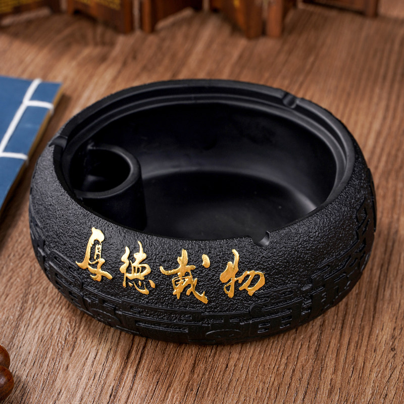 Creative personality fashion trend Chinese style capless resin ashtray retro ornament ashtray medium home office