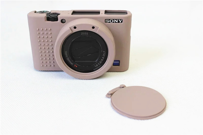 Áp dụng Sony RX100III camera đen bộ thẻ túi của DCS-RX100M3 silicone M4 M5 tay áo bảo vệ - Phụ kiện máy ảnh kỹ thuật số túi máy ảnh sony alpha