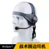 WoSporT factory direct outdoor activities real CS camping tactical equipment Tactical round unilateral headset
