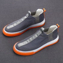 2022 New mens shoes mens casual cloth shoes mens high - handed shoes with canvas shoes