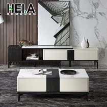 Tempered glass coffee table TV cabinet combination modern simple small apartment telescopic living room into a set furniture New