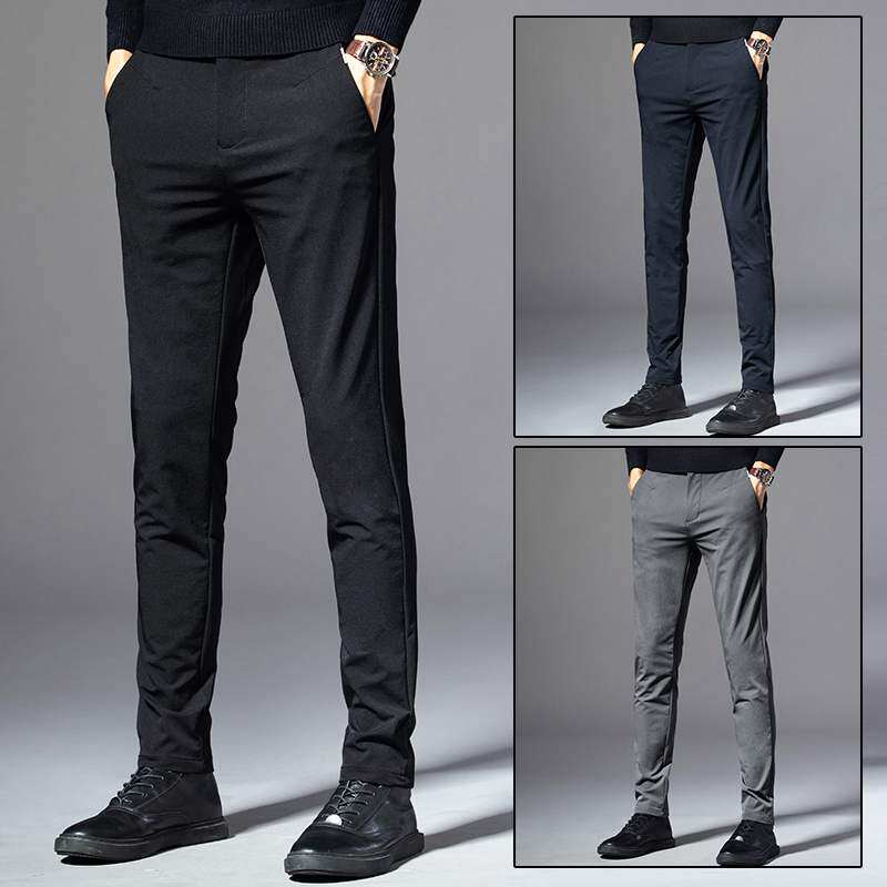 Pants men's Han version trendy men's casual pants 90% men's pants spring autumn season new long pants small leggings pants for men