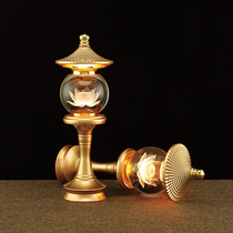 LED Crystal Lotus lamp Buddha lamp long Ming lamp Buddha character Buddha platform Buddha lamp Hall lamp lotus lamp lotus lamp financial lamp home
