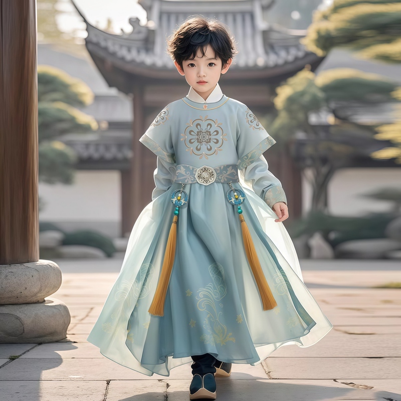 Mid-Autumn Festival Boys' Hanfu New Style Children's New Chinese-Style Ancient Costume Boys' National Style Tang Suit Little Gentleman Handsome Ancient Style Clothing Mid-Autumn Festival Boys' Hanfu New Style Children's New Chinese-Style Ancient Costume Boys' National Style Tang Suit Little Gentleman Handsome Ancient Style Clothing