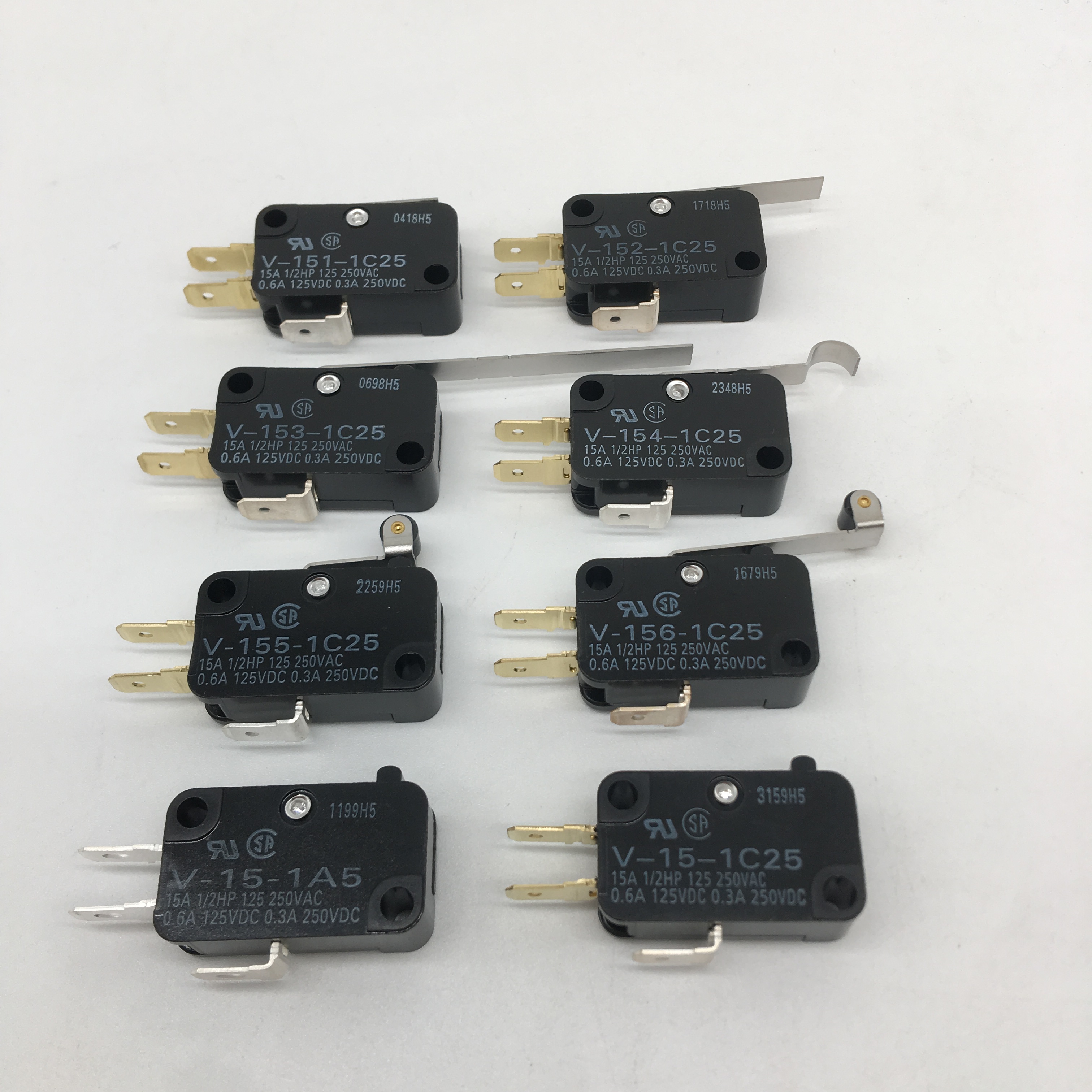 Original OMRON limit travel switch button micro switch V-15-1A5 V-15-1C25