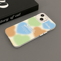 Dawah fuzzy colorful heart hollowed out English smiley face conveys personality and is trendy but not boring