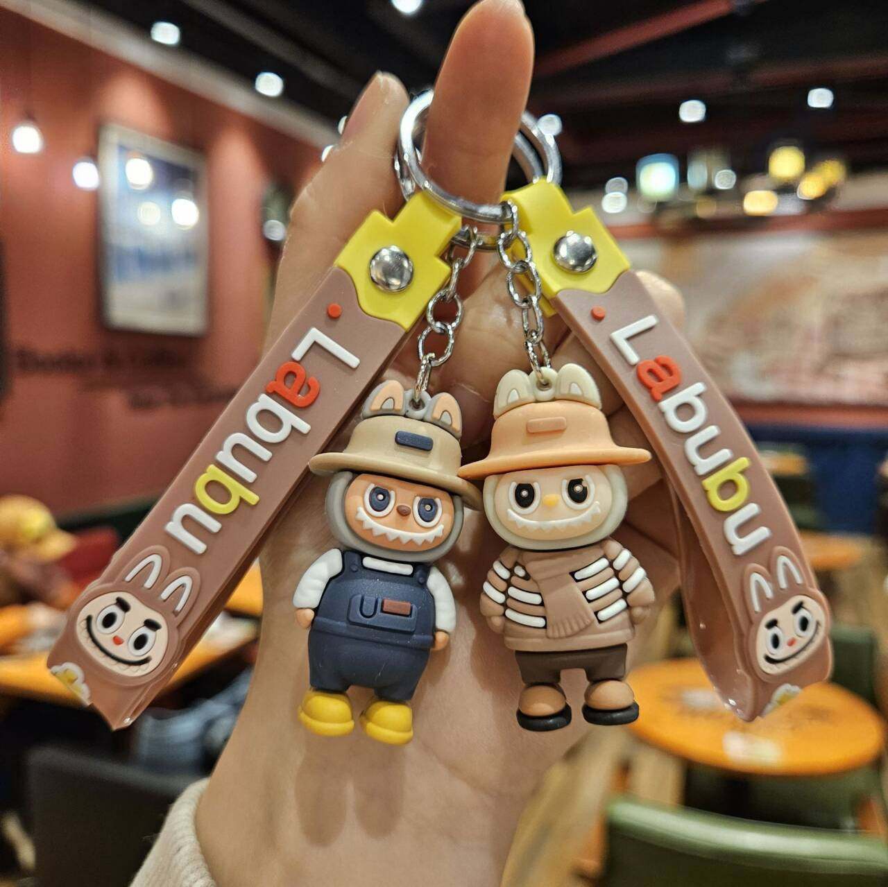 Labubu Plush Toy Little Sheep Backpack Keychain Cute Kindergarten Pendant Promotional Event Wholesale Gift Ornament